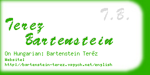terez bartenstein business card